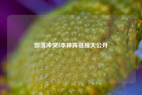 部落冲突8本神阵链接大公开