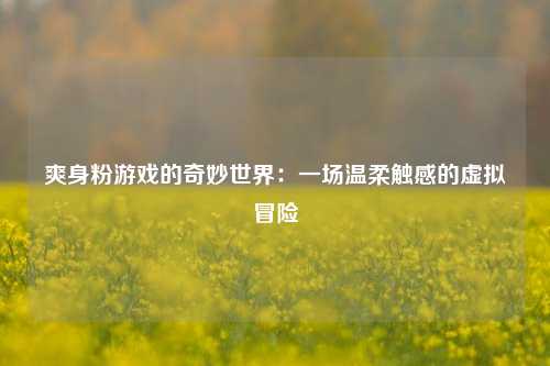 爽身粉游戏的奇妙世界：一场温柔触感的虚拟冒险
