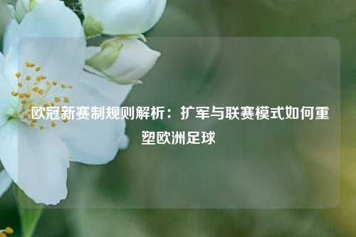 欧冠新赛制规则解析:扩军与联赛模式如何重塑欧洲足球